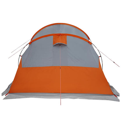 Tienda De Camping Con Túnel Impermeable Gris Naranja