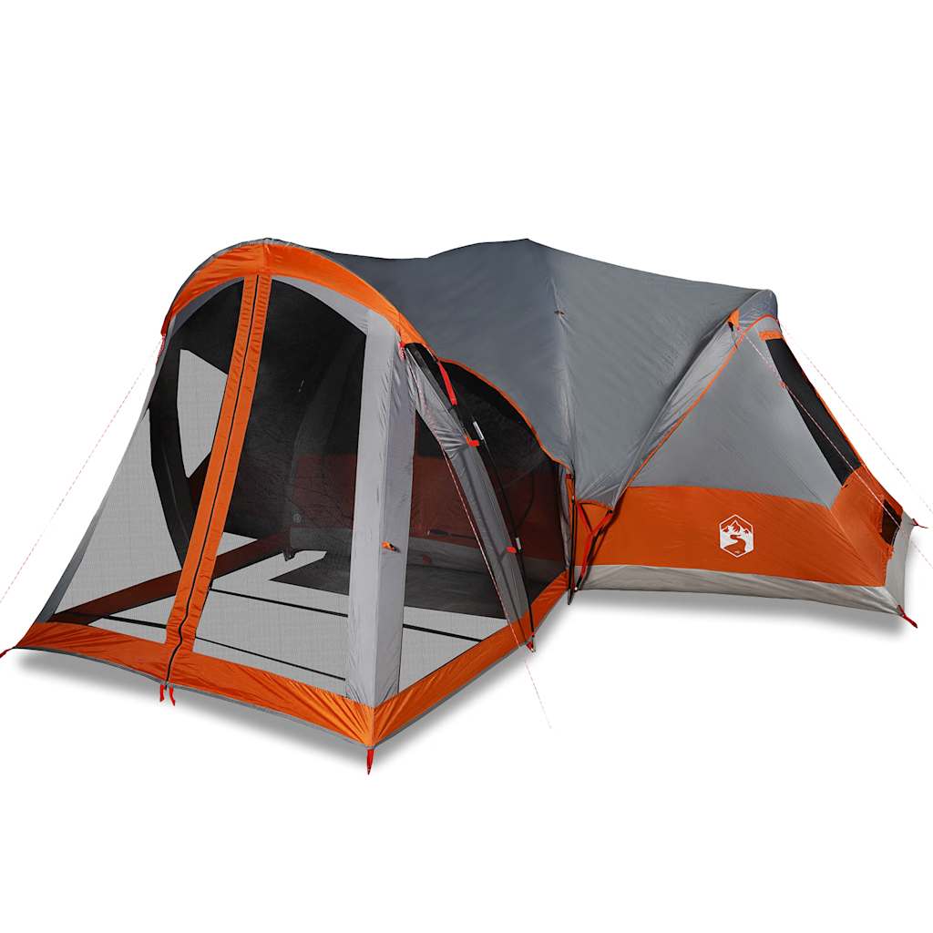 Tienda Familiar Tipi Para 8 Personas Impermeable Gris Naranja