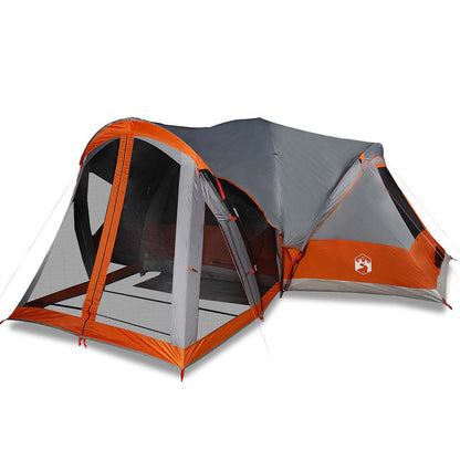 Tienda Familiar Tipi Para 8 Personas Impermeable Gris Naranja