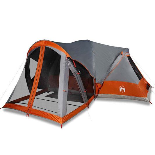 Tienda Familiar Tipi Para 8 Personas Impermeable Gris Naranja