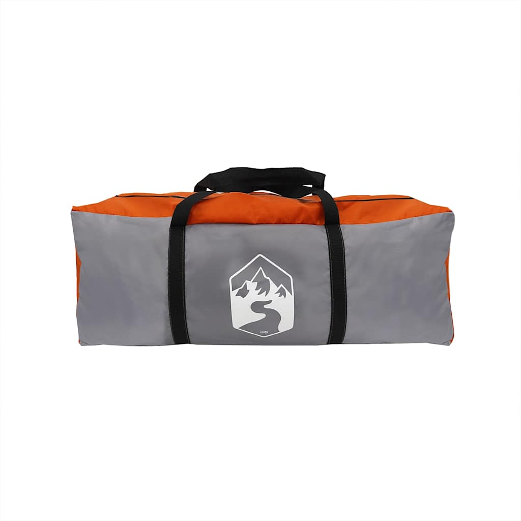 Tienda Familiar Tipi Para 8 Personas Impermeable Gris Naranja