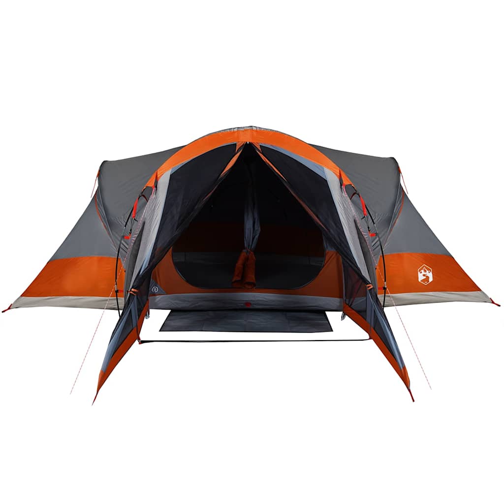 Tienda Familiar Tipi Para 8 Personas Impermeable Gris Naranja