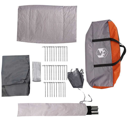 Tienda De Campaña Iglú Para Impermeable Gris Naranja