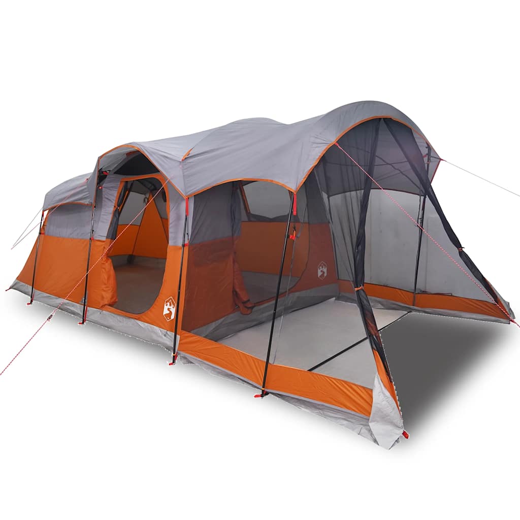 Tienda De Campaña Familiar Túnel 8 Personas Impermeable Naranja