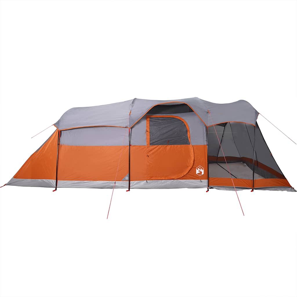 Tienda De Campaña Familiar Túnel 8 Personas Impermeable Naranja
