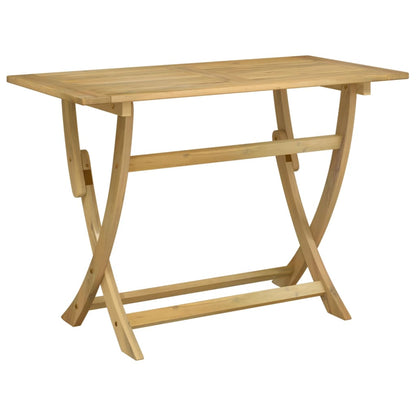 Mesa De Jardín Plegable Madera Maciza De Acacia