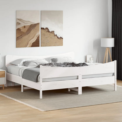 Estructura De Cama Sin Colchón Madera Maciza De Pino