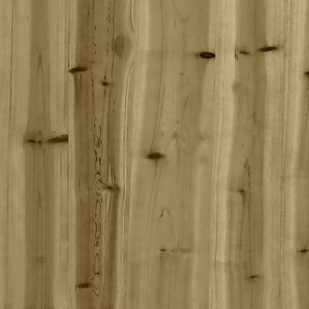 Tumbona De Madera De Pino Impregnada 199,5X62X55 Cm