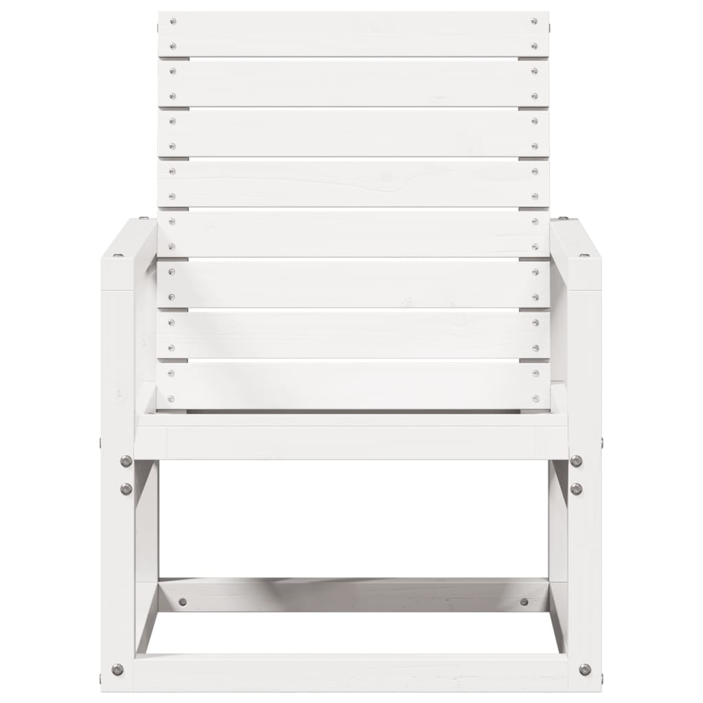 Silla De Jardín Madera Maciza De Pino 57,5X63X76 Cm