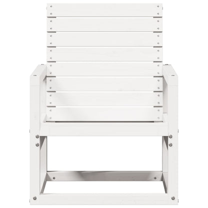Silla De Jardín Madera Maciza De Pino 57,5X63X76 Cm