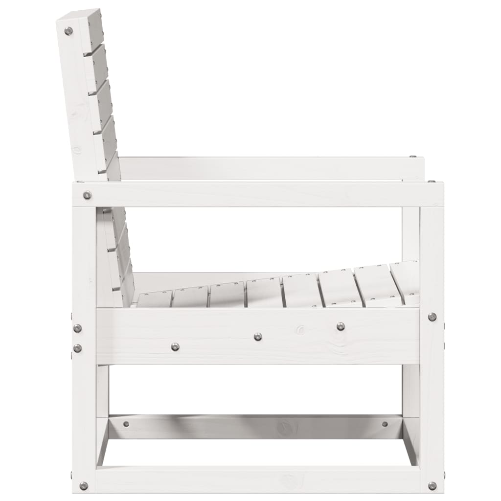 Silla De Jardín Madera Maciza De Pino 57,5X63X76 Cm