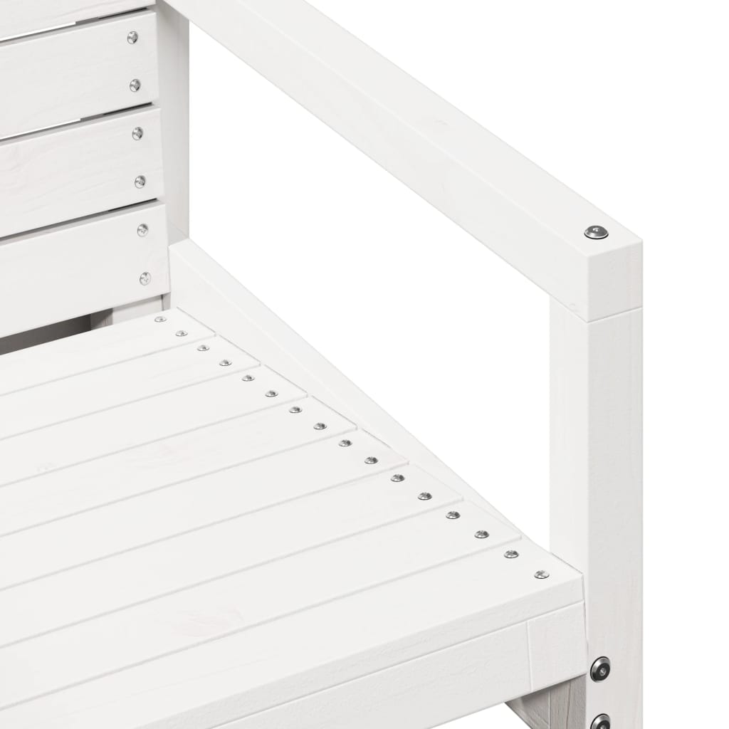 Silla De Jardín Madera Maciza De Pino 57,5X63X76 Cm