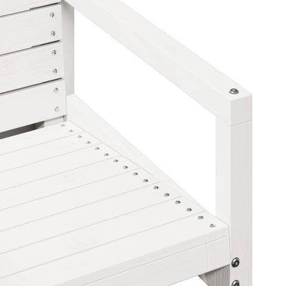 Silla De Jardín Madera Maciza De Pino 57,5X63X76 Cm