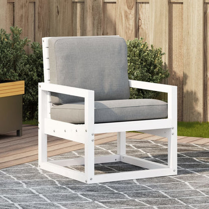 Silla De Jardín Madera Maciza De Pino 57,5X63X76 Cm