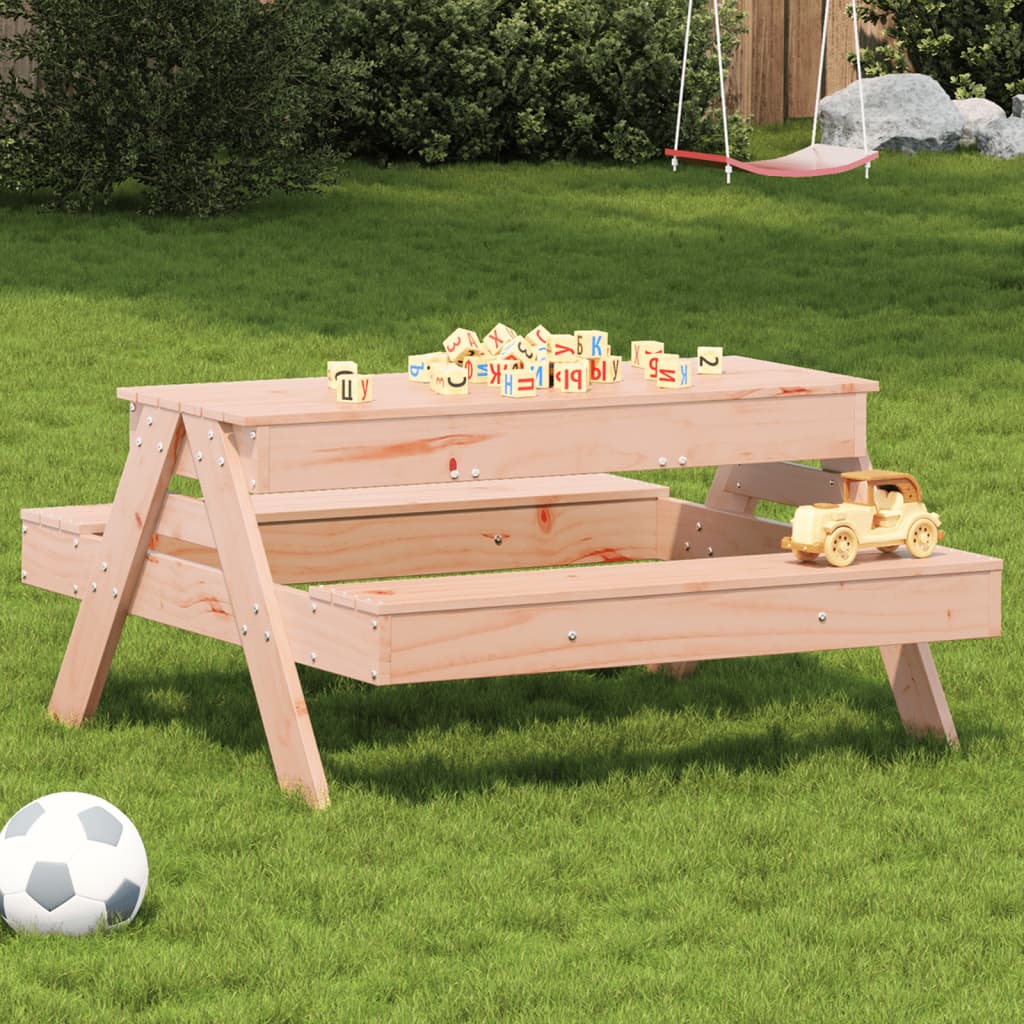 Mesa De Pícnic Con Arenero Para Niños Madera Maciza De Pino