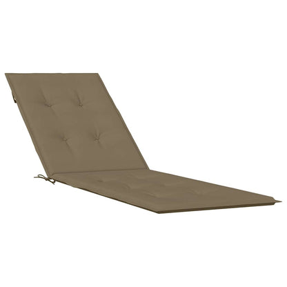 Cojín Para Tumbona Tela Gris Taupe Melange (75+105) X 50 X 4 Cm