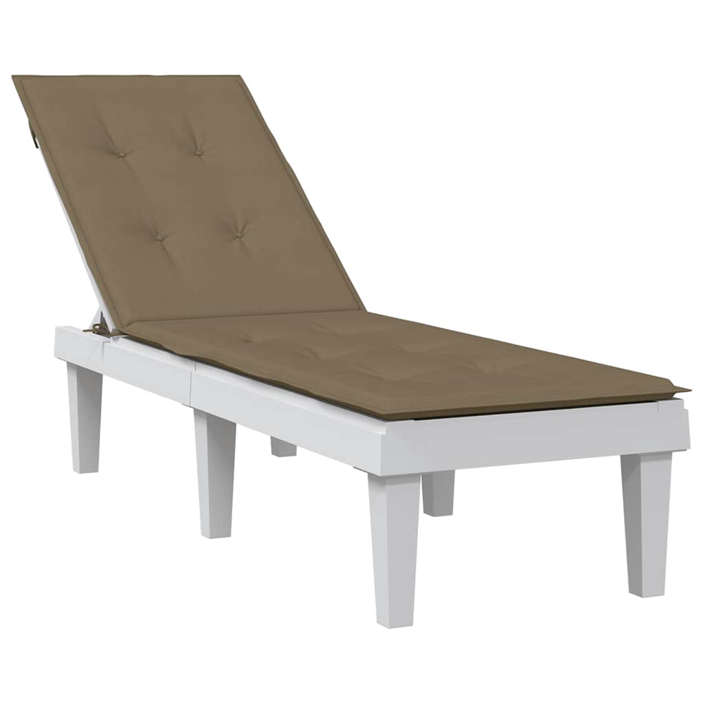 Cojín Para Tumbona Tela Gris Taupe Melange (75+105) X 50 X 4 Cm
