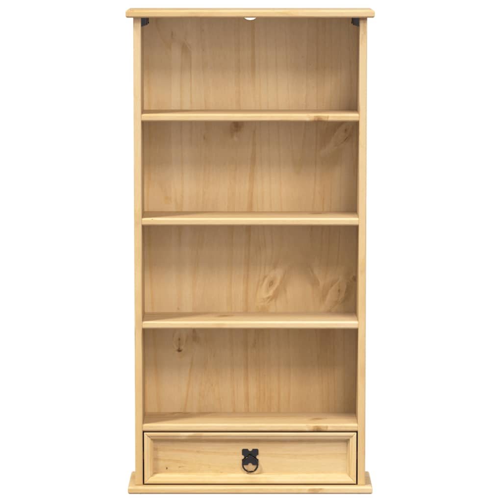 Estantería De Cds Corona Madera Maciza De Pino 52X17,5X103 Cm
