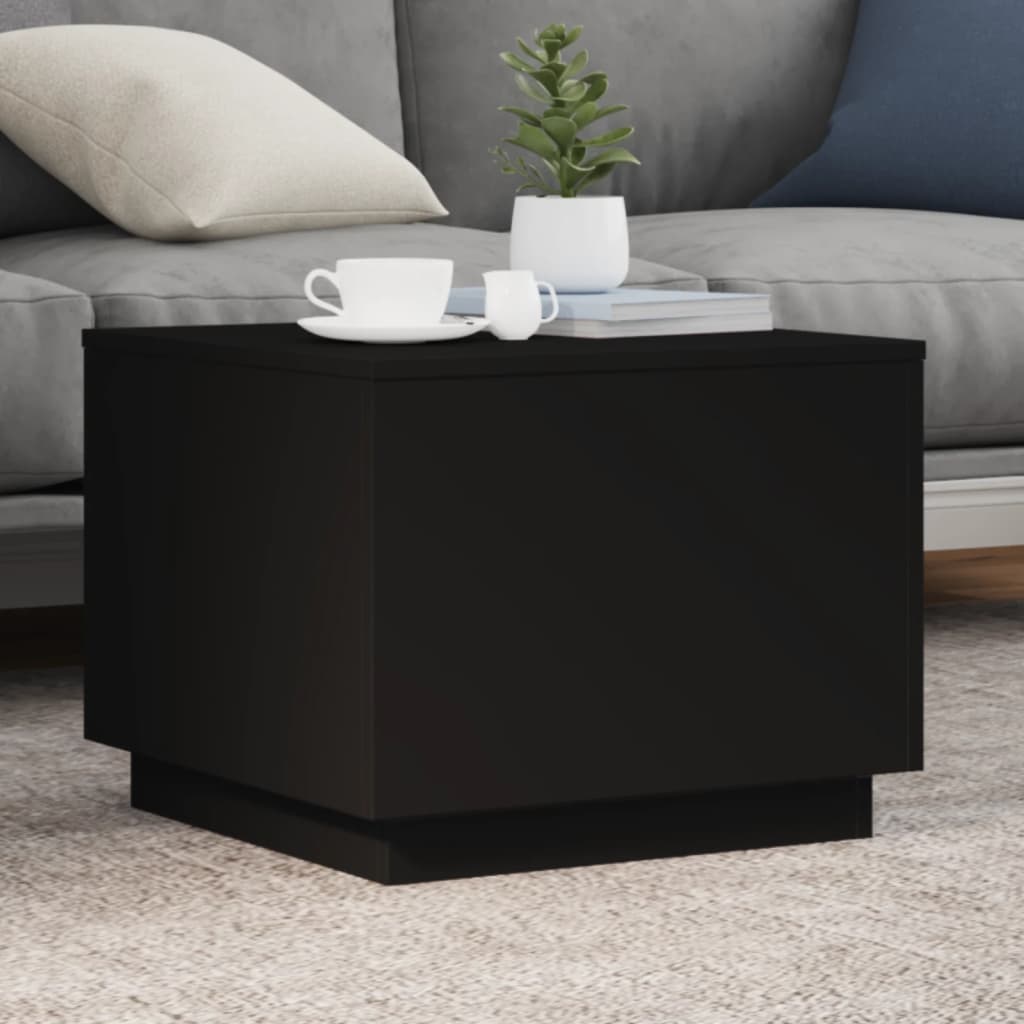 Mesa De Centro Con Luces Led 90X50X40 Cm