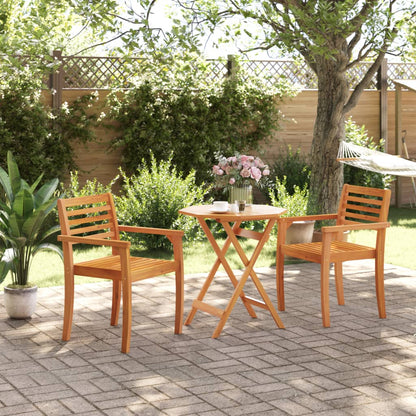Mesa De Jardín Plegable Madera Maciza De Acacia Ø