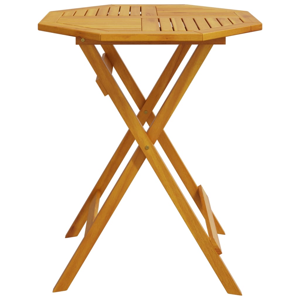 Mesa De Jardín Plegable Madera Maciza De Acacia Ø