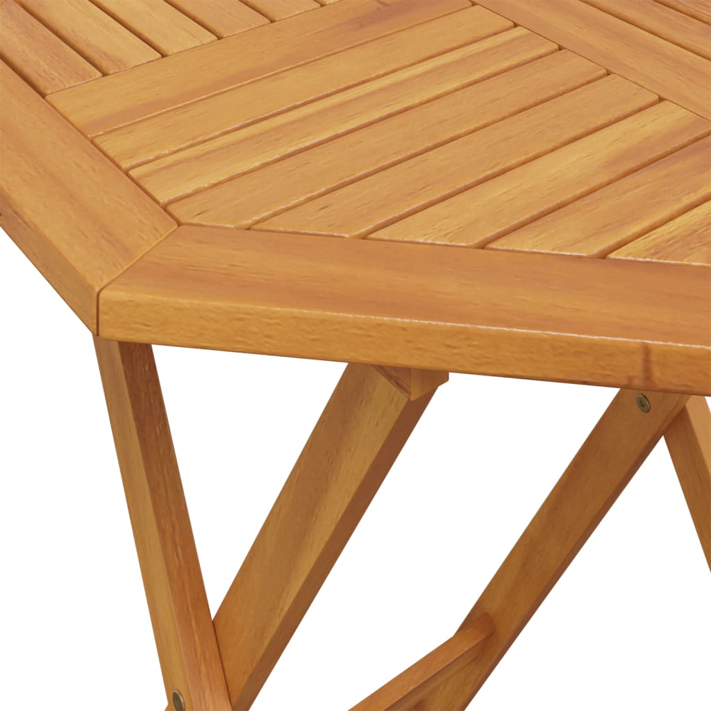 Mesa De Jardín Plegable Madera Maciza De Acacia Ø