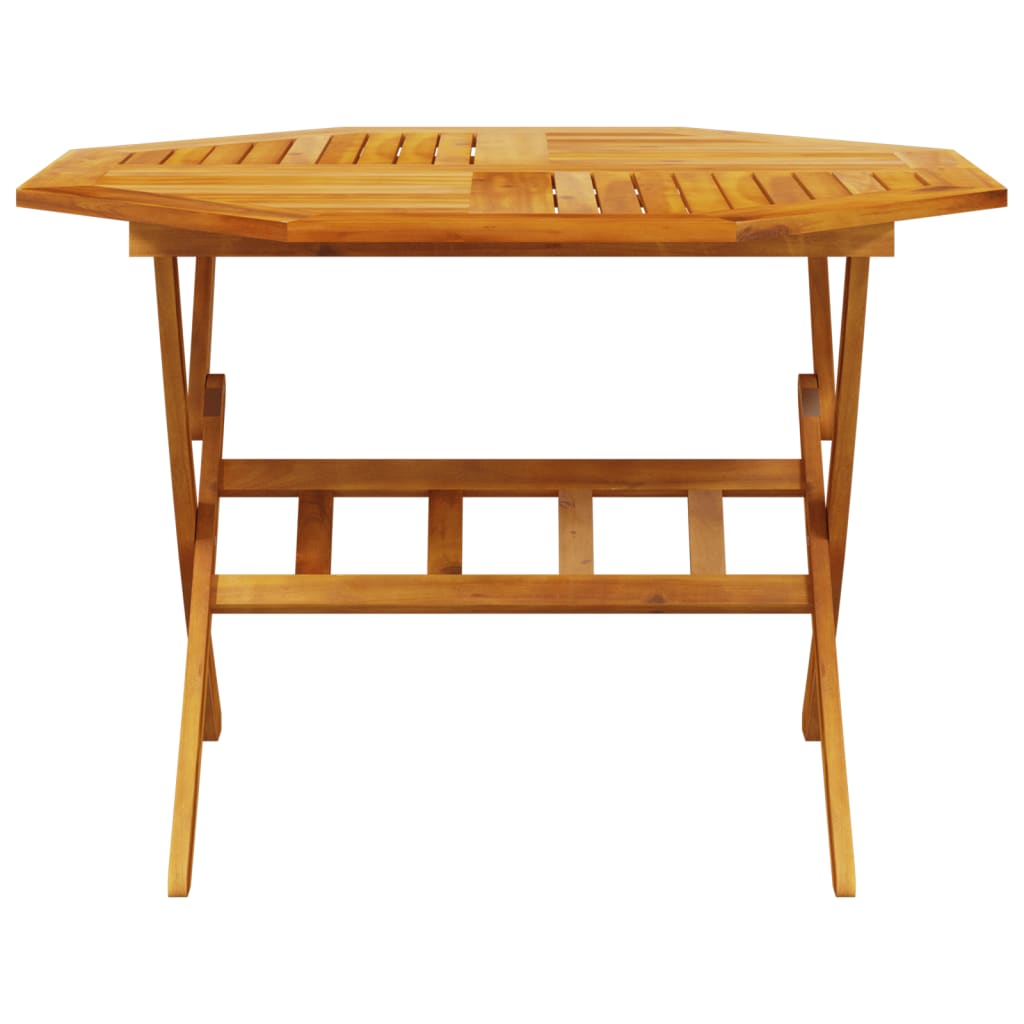Mesa De Jardín Plegable Madera Maciza De Acacia Ø