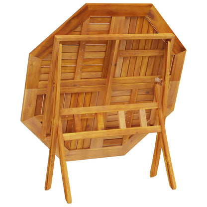 Mesa De Jardín Plegable Madera Maciza De Acacia Ø