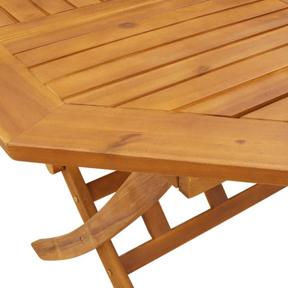 Mesa De Jardín Plegable Madera Maciza De Acacia Ø