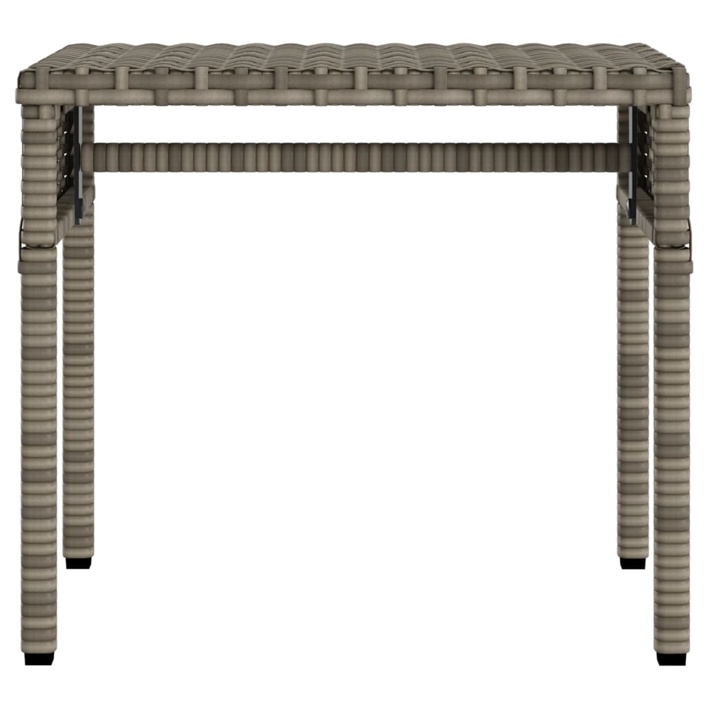 Tumbona Con Capota Y Mesa Ratán Sintético