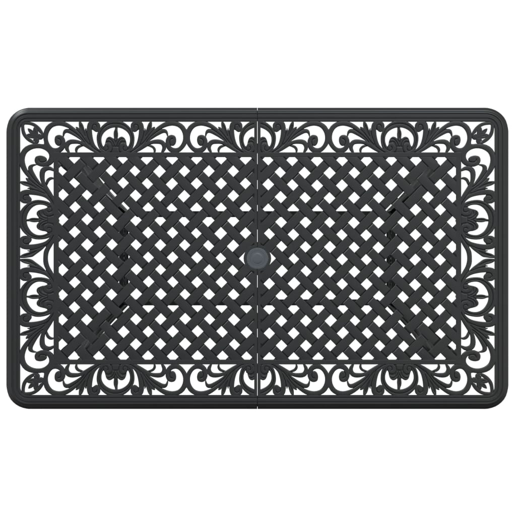 Mesa De Jardín Aluminio Fundido 150X90X72 Cm