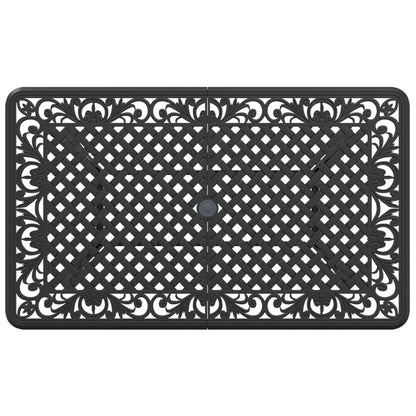 Mesa De Jardín Aluminio Fundido 150X90X72 Cm