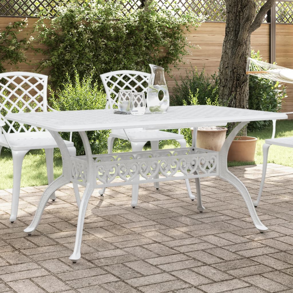 Mesa De Jardín Aluminio Fundido 150X90X72 Cm