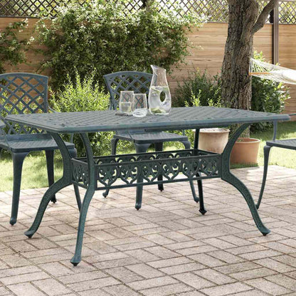 Mesa De Jardín Aluminio Fundido 150X90X72 Cm