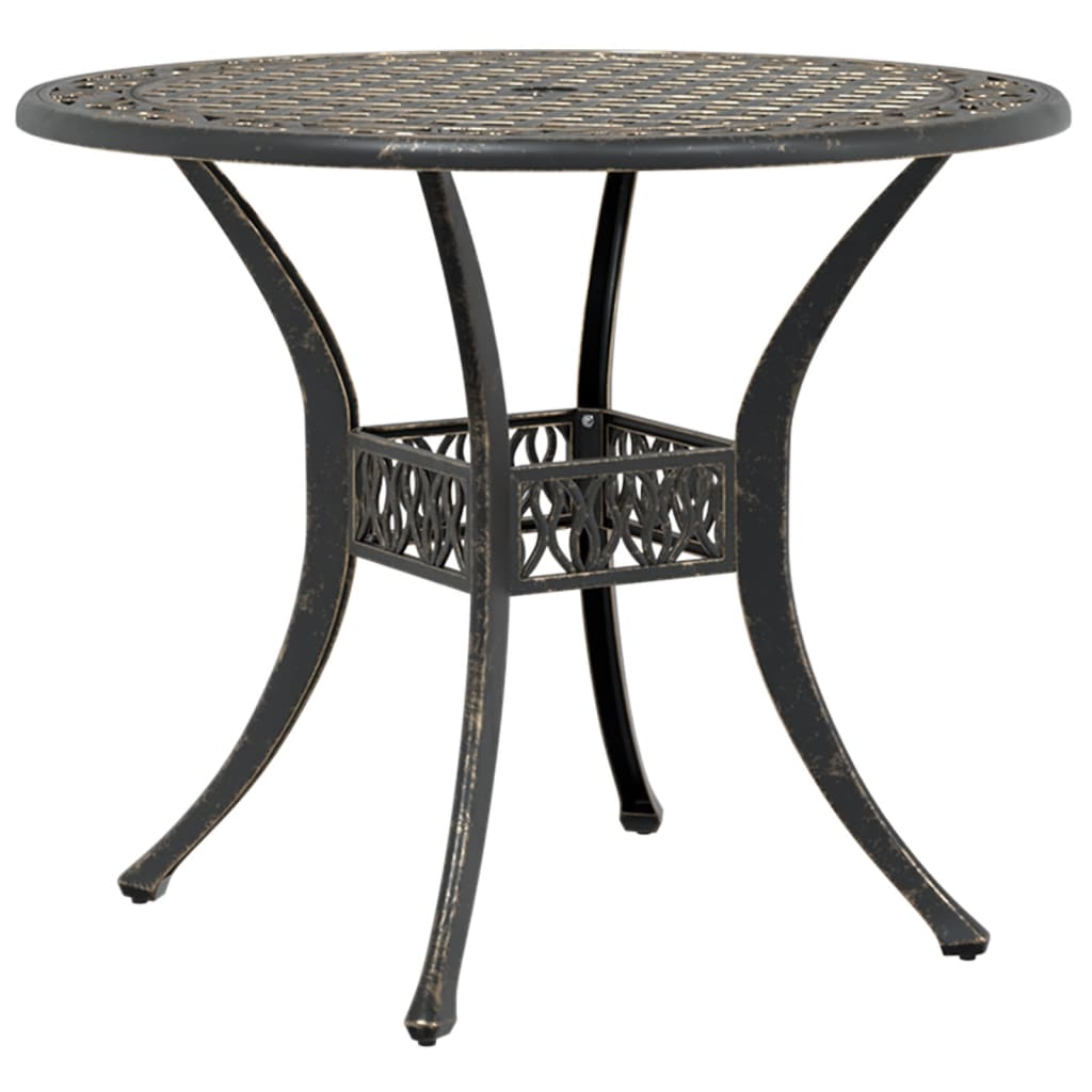 Mesa De Jardín Aluminio Fundido Ø90X75 Cm