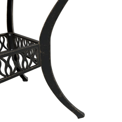 Mesa De Jardín Aluminio Fundido Ø90X75 Cm