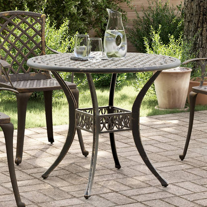 Mesa De Jardín Aluminio Fundido Ø90X75 Cm