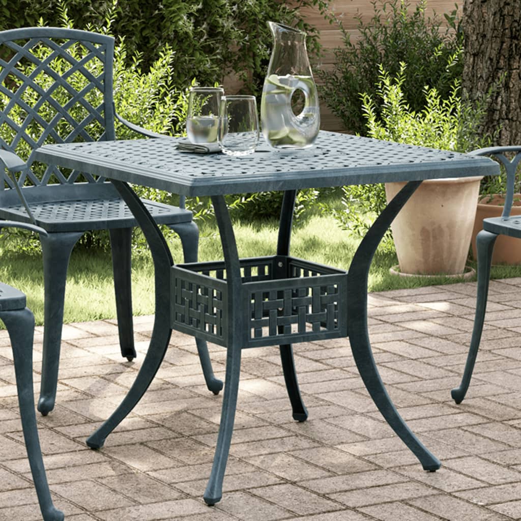 Mesa De Jardín Aluminio Fundido 80X80X75 Cm