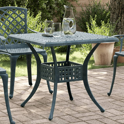 Mesa De Jardín Aluminio Fundido 80X80X75 Cm