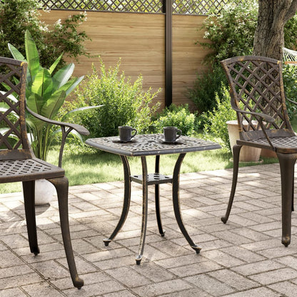 Mesa De Jardín Aluminio Fundido 53X53X53 Cm