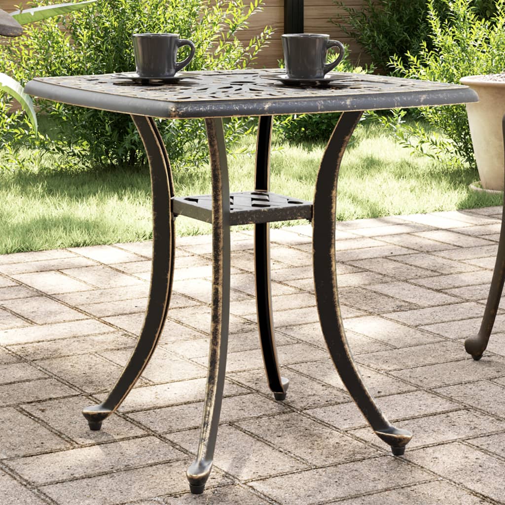 Mesa De Jardín Aluminio Fundido 53X53X53 Cm