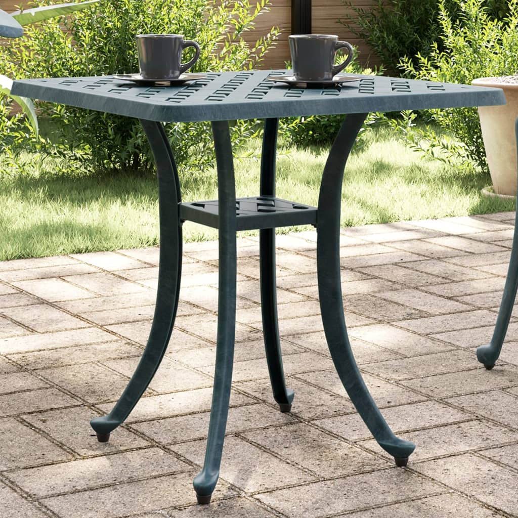 Mesa De Jardín Aluminio Fundido 80X80X75 Cm