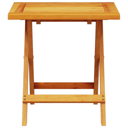 Mesa Auxiliar De Jardín Madera Maciza De Acacia 40X40X40 Cm