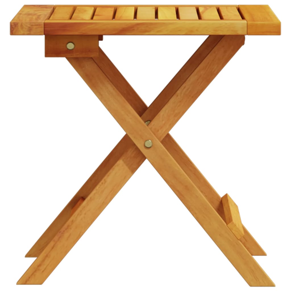 Mesa Auxiliar De Jardín Madera Maciza De Acacia 40X40X40 Cm