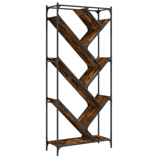 Estantería Madera Ingeniería Y Metal 79X30X180 Cm