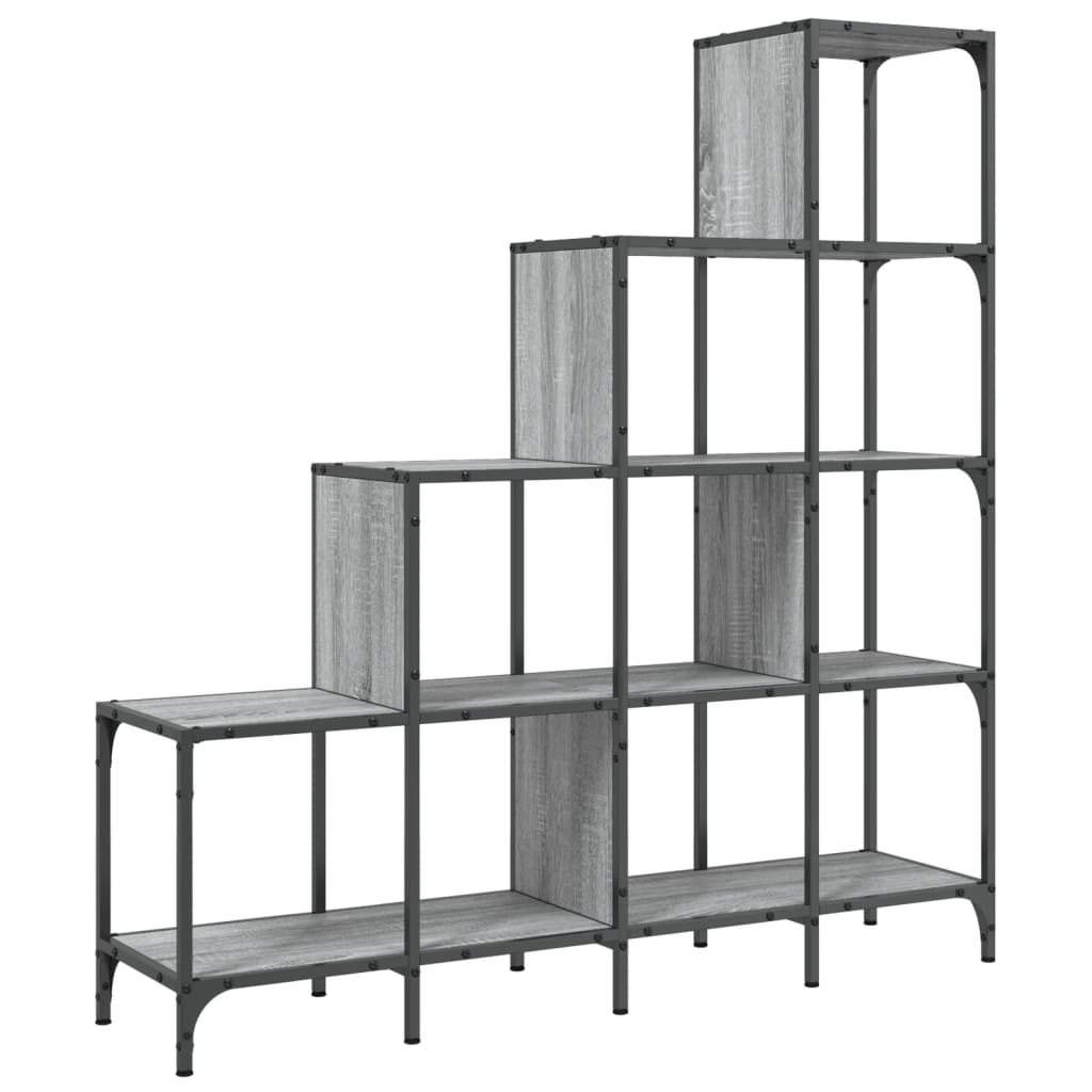 Estantería Madera Ingeniería Y Metal
