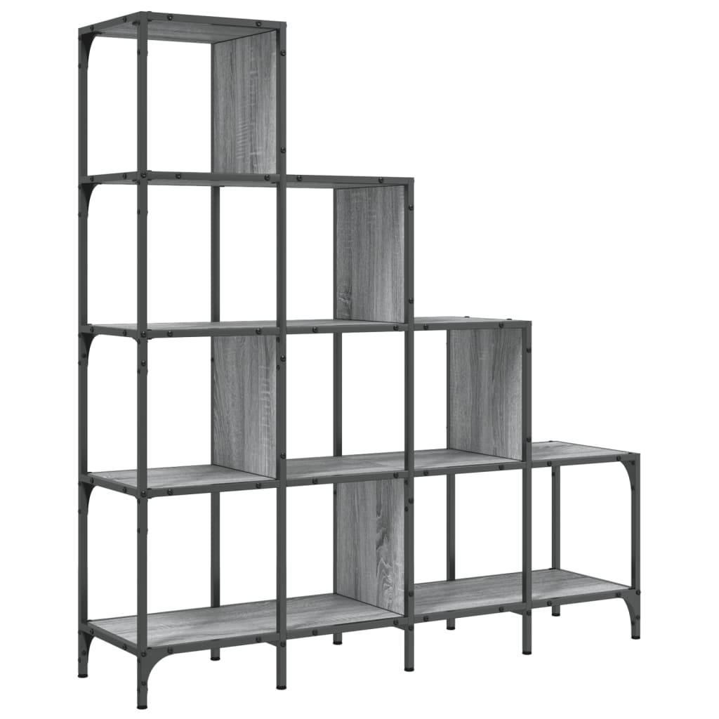 Estantería Madera Ingeniería Y Metal