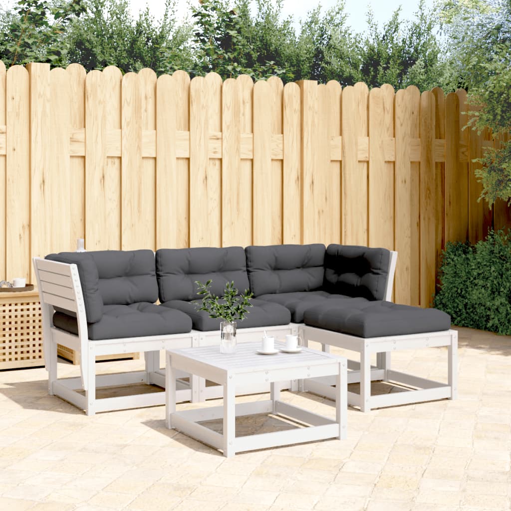 Juego De Muebles De Jardín 4 Piezas Madera Maciza De Pi