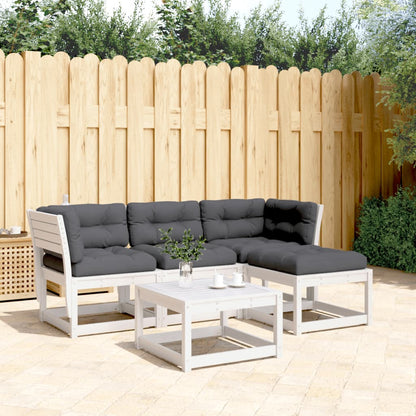 Juego De Muebles De Jardín 4 Piezas Madera Maciza De Pi