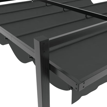 Cenador De Jardín Con Techo Retráctil Aluminio 3X3 M